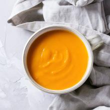 Georgia O'Keefe Creamy Carrot Soup 