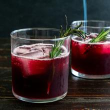 Image of Spiced Bourbon with Pomegranate Syrup 