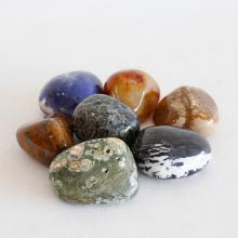 Therapy stones on white
