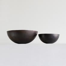 two brass bowls