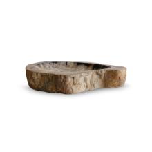 Black and Brown Medium Petrified Bowl by Objects