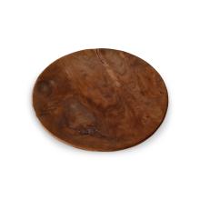 The Teak Root Round Plate - X-Large by Objects