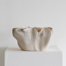 Waved Bleached Organic Bowl by Objects