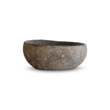 Oval Charcoal Riverstone Bowl by Objects