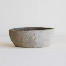 Oval Grey Riverstone Bowl by Objects