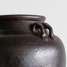 Large Umber 4 Handle Rough Texture Pot by Objects