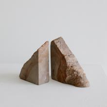 Petrified Wood Bookends by Objects