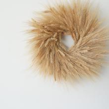 Dried Wheat Wreath by Objects