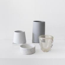 Small White Marble Deep Dish by Objects