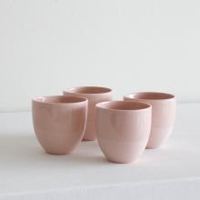 Dusty Pink Unique Cup Set of Four - Small by Kitchen