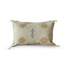 Moroccan Sabra Cactus Silk Cushion Pillow Cover Mint Green by Objects