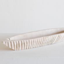Bleached Fluted Boat by Objects
