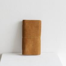 Suede Leather Bound Journal W/ Organic Cotton Paper Small by Objects