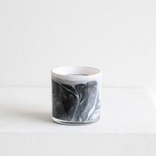 White Sage & Lily Swirl Glass Candle by Scent