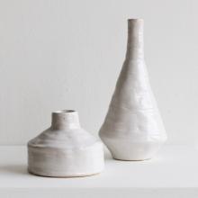 Wide Top Organic Vase by Accessories