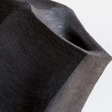 Textured Vessel in Black No 117 by Beverly Morrison