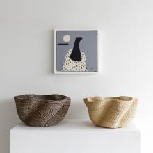 Neutral Woven Basket by Accessories