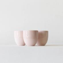 Dusty Pink Unique Cup Set of Four - Small by Bo and Olivia Jia
