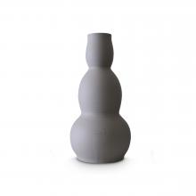 Gourd Vase, Steel Grey by Bo and Olivia Jia