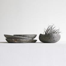 Oval River Stone Bowl  by Objects