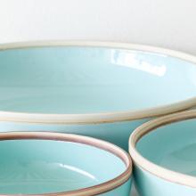 Celadon Nesting Hermit Bowls - Large by Kitchen