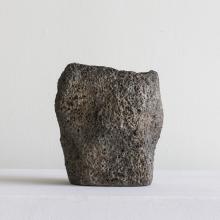 Cast Concrete Lava Stone Planter Tall by Objects