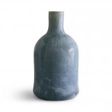 Decorative Weathered Blue Glaze Vase by Objects