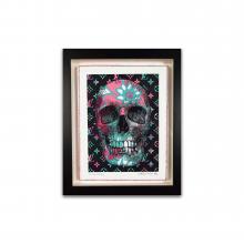 Skulls collaboration 1 Multi with Pink by Stephen Wilson