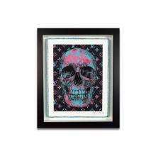  Skull Collaboration 4 Green and Pink Multi by Stephen Wilson